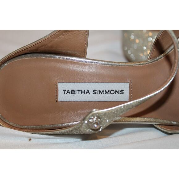 NIB TABITHA SIMMONS LIBERTY GLITTER PUMPS CHAMPAGNE SZ 6.5 $695 - Picture 8 of 8